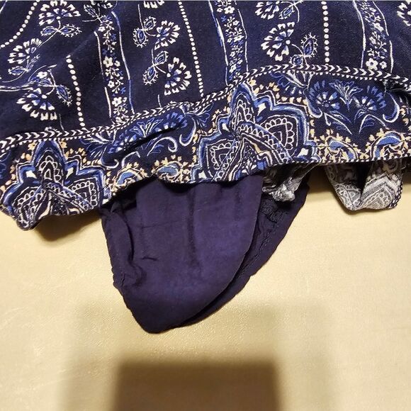 Skies Are Blue jumper Women's medium dk blue / white/tan Pre-owned - Picture 7 of 9